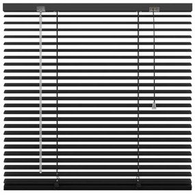 Veneziana Odessa in alluminio, nero 160 x 180 cm, Larghezza lamelle: 25 mm