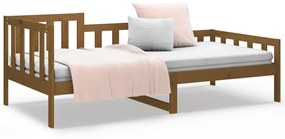 Dormeuse miele 90x190 cm in legno massello di pino
