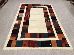 Loribaft Tappeto 390x250 Beige (Iran) Annodato A Mano
