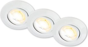 Briloner 7586036 - SET 3x LED plafoniera per controsoffitto KLIRA 1xLED/4,9W/230V IP23 bianco