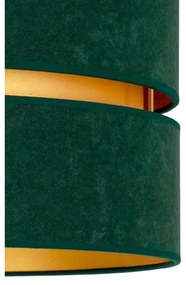 Duolla - Lampadario a sospensione con filo DUO 1xE27/15W/230V diametro 40 cm verde/oro