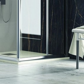 Cabina doccia 90x90 angolare 2 ante scorrevoli cristallo 6mm KF1000 - KAMALU
