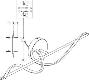 ONLI - Applique a LED TWIST LED/25W/230V 4000K nero