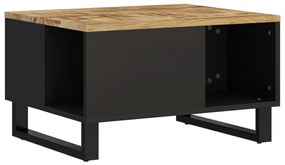 Tavolino da salotto 60x50x35 cm in legno massello di mango