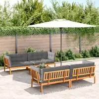 Set Divano Pallet Giardino 5pz con Cuscini Massello Acacia 3209548