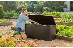 Scatola portaoggetti da giardino marrone scuro Emily - Keter
