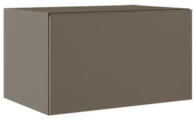 Mobile da bagno sospeso sotto lavabo L 60 x H 35 x P 45 cm marrone laccato opaco, 1 cassetto VISOBATH element