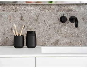 Tazza in cemento nero per spazzolini da denti Time - Zone