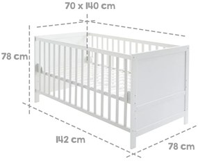 Culla bianca 70x140 cm - Roba