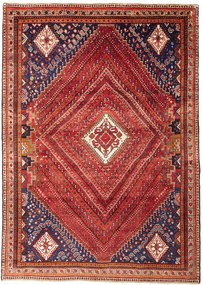 Shiraz Tappeto persiano 210 x 290 Rosso (Iran) Annodato A Mano