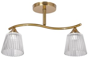 Lampadario a sospensione con supporto rigido 2xE14/60W/230V oro