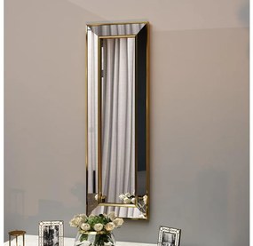 Specchio da parete CARLOS 90x30 cm oro