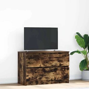 Mobile Tv Rovere Fumo 80x35x54 Cm İn Legno Multistrato /