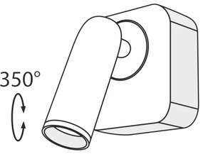 Maytoni C039WL-L3B3K - Luce Spot da parete a LED MIRAX LED/3W/230V nero