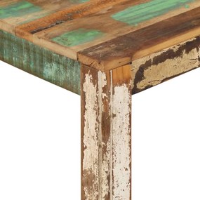 Tavolino da salotto 80x80x40 cm in legno massello di recupero