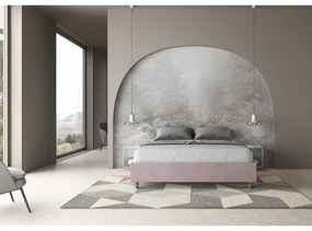 Letto contenitore da 160x190 in microfibra glicine Azelia