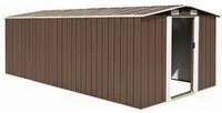 Capanno da Giardino 257x489x181 cm in Metallo Marrone cod mxl 43029