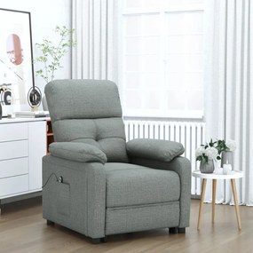 Poltrona Alzapersona İn Tessuto Grigio Scuro /