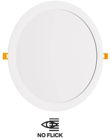 Pannello LED Rotondo 30W 3.000lm no Flickering Foro Ø278-285mm Colore Bianco Caldo 3.000K
