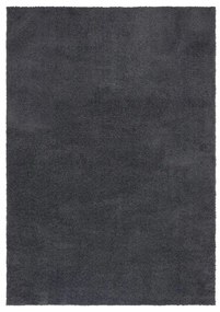 Tappeto in fibra riciclata lavabile grigio scuro 80x150 cm Fluffy - Flair Rugs