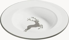 Piatto fondo fatto a mano Grauer Hirsch