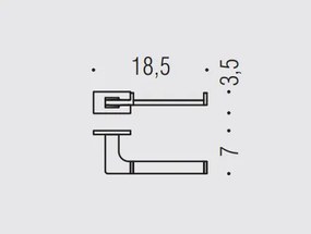 Colombo design Look PVD B1608 Porta Rotolo Vintage Satinato