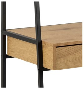Libreria nera in rovere 77x175 cm Seaford - Actona