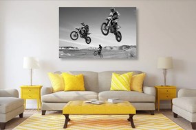 Stampa su tela – Per motociclisti in bianco e nero