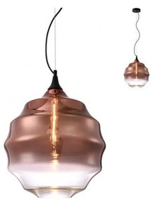 Redo 01-1846 - Lampadario a sospensione con filo SLAG 1xE27/42W/230V diametro 40 cm rame