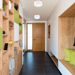 Brilagi - LED Plafoniera BELLADONNA 1xE27/15W/230V diametro 30 cm bianco/quercia