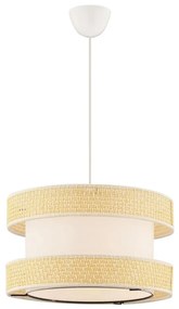 Lampadario sospeso con cavo HALO 1xE27/60W/230V crema/beige
