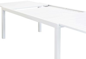 DEXTER - set tavolo in alluminio cm 200/300 x 100 x 74 h con 6 poltrone Carpenter