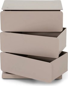 Cassettiera grigio tortora in metallo 37x45x26 cm Joey – Spinder Design