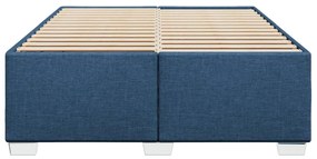 Giroletto senza materasso blu 140x190 cm in tessuto
