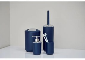 WENKO 22522100 - Scopino WC BRASIL 10x37 cm blu/cromo lucido