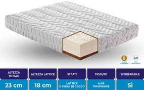 Materasso Lecce Anatomico in lattice e cocco Xtrair Cocolayer sfoderabile 80x190 - Singolo