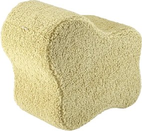 Pouf per bambini verde con rivestimento in bouclé Cloud – Wigiwama