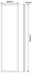 Pannello LED 120x30 42W CCT Bianco Variabile UGR19 con driver Philips Colore Bianco Variabile CCT