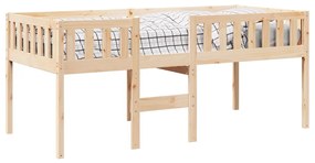 Letto per bambini senza materasso 90x190 cm legno massello pino