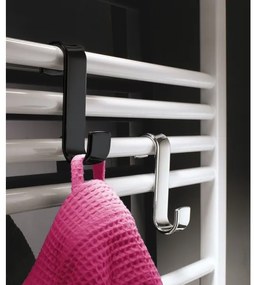 Gedy - Gancio per radiatore nero/termoplastico