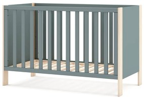 Lettino di colore naturale/verde polveroso 60x120 cm Esteban – Marckeric