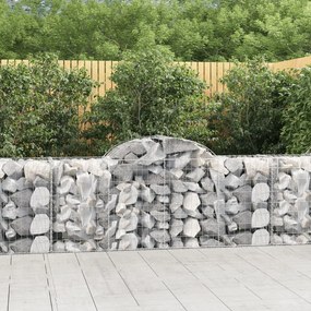 Cesto Gabbione Ad Arco 200x50x80/100 Cm Ferro Zincato /
