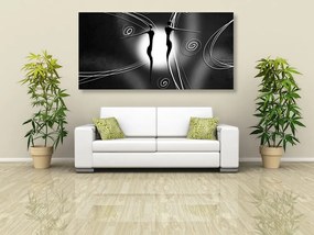 Quadro su tela – Amore etnico in bianco e nero
