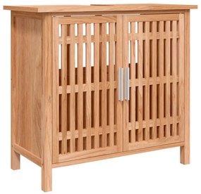 Set mobili da bagno 2pz in legno massello di noce