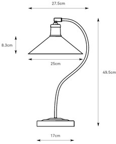 Markslöjd 108864 - Lampada da tavolo VELA 1xE27/40W/230V ottone/verde
