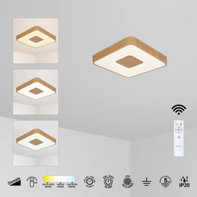 Plafoniera LED Coin IP20 cct da bianco caldo al bianco neutro, 2500 lumen MANTRA