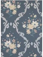 Matthew Williamson Carta da parati Almudaina - Charcoal/ Creme/ Cinnamon