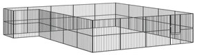 Box Per Cani 20 Pannelli Nero Acciaio Zincato /