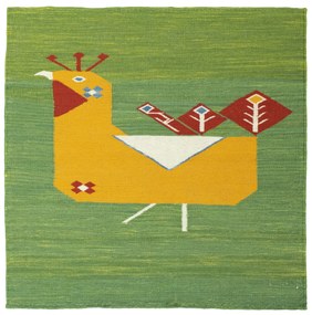 Kilim Tappeto 100x100 (Tacchino) Tessuto A Mano