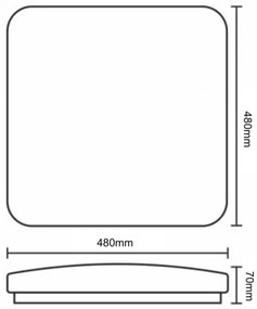 Plafoniera LED OPAL LED/48W/230V 3000-6500K + telecomando